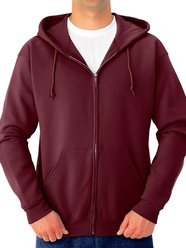 Jerzees -Men's NuBlend -Fleece -Sweatshirts & -Hoodies, Full Zip-Black, Large in Saudi Arabia