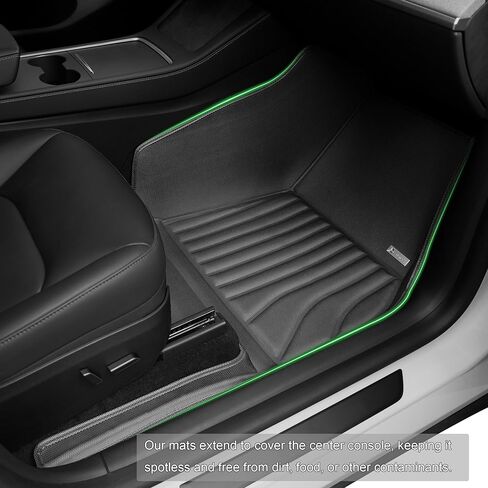 Extreme Coverage Tesla Model 3 Floor Mats 2025 2024 Premium Design Custom Fit 100% Eco-Friendly -All Weather 3D Floor Mats for Tesla Model 3 Highland Cargo Liner Trunk Accessories 6pcs in Saudi Arabia