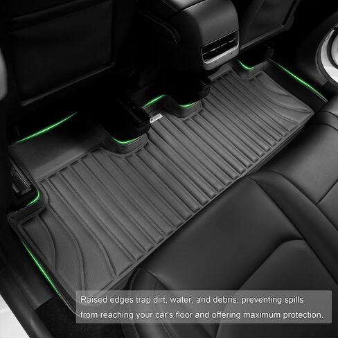 Extreme Coverage Tesla Model 3 Floor Mats 2025 2024 Premium Design Custom Fit 100% Eco-Friendly -All Weather 3D Floor Mats for Tesla Model 3 Highland Cargo Liner Trunk Accessories 6pcs in Saudi Arabia