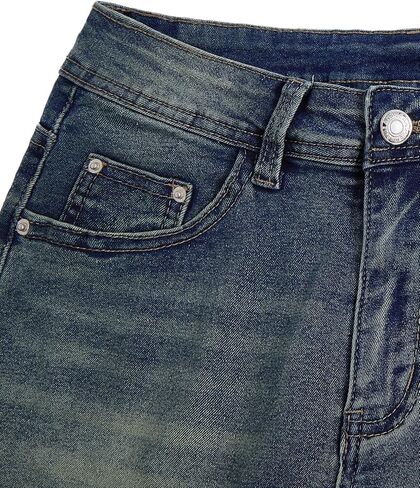 WDIRARA Women's Cross Embroidery Rhinestone Denim Shorts Y2k Grunge Punk Jean Shorts in Saudi Arabia