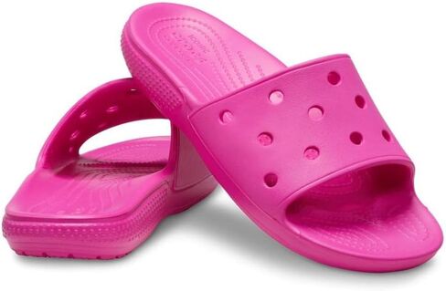 Crocs Unisex Classic Slide Sandals, White, 7 Men/9 Women in Saudi Arabia