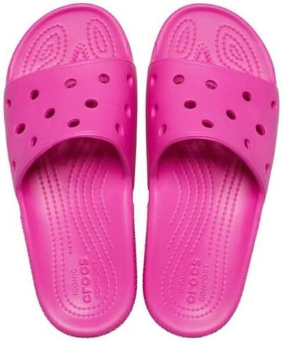 Crocs Unisex Classic Slide Sandals, White, 7 Men/9 Women in Saudi Arabia