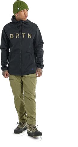 Burton Men's Standard Crown Weatherproof Full-Zip Fleece, True Black, Small in Saudi Arabia