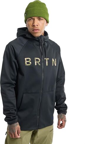 Burton Men's Standard Crown Weatherproof Full-Zip Fleece, True Black, Small in Saudi Arabia