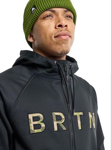 Burton Men's Standard Crown Weatherproof Full-Zip Fleece, True Black, Small in Saudi Arabia