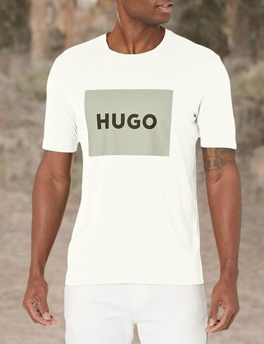 HUGO by Hugo Boss Big Square Logo Short Sleeve T-Shirt in Kuwait