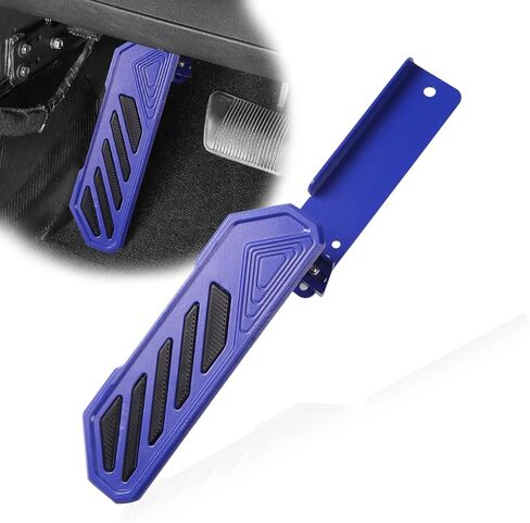 Aluminum Anti-Slip Dead Pedal Driver Foot Rest Pad Fit for 2018-2024 Jeep Wrangler JL JLU 4XE & Jeep Gladiator JT, Adjustable Left Side Kick Panel, Black in Kuwait
