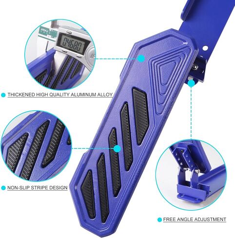 Aluminum Anti-Slip Dead Pedal Driver Foot Rest Pad Fit for 2018-2024 Jeep Wrangler JL JLU 4XE & Jeep Gladiator JT, Adjustable Left Side Kick Panel, Black in Kuwait