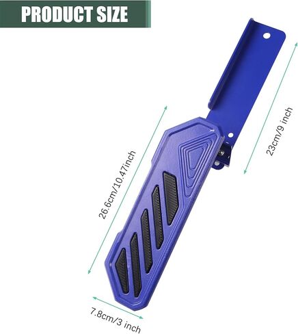 Aluminum Anti-Slip Dead Pedal Driver Foot Rest Pad Fit for 2018-2024 Jeep Wrangler JL JLU 4XE & Jeep Gladiator JT, Adjustable Left Side Kick Panel, Black in Kuwait