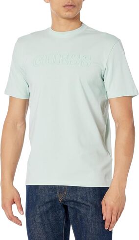 تي شيرت Eco Alphy للرجال من GUESS، أسود داكن A996، XXL in Kuwait