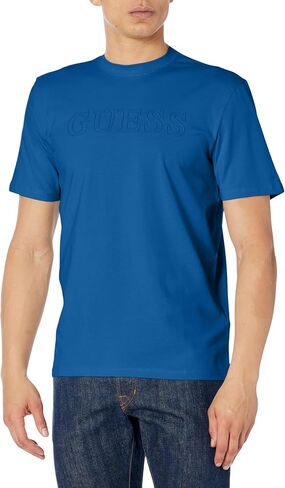 تي شيرت Eco Alphy للرجال من GUESS، أسود داكن A996، XXL in Kuwait