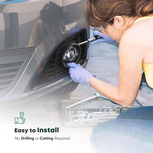 Yhtauto Fog Light Bezel يناسب Ford Ranger 2019-2023 Front Pumper Fog Light Cover Driver in Kuwait