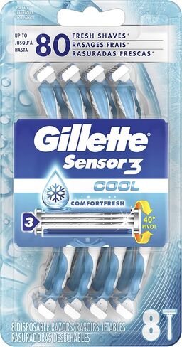 Gillette Sensor3 Cool Men's Disposable Razors in Saudi Arabia
