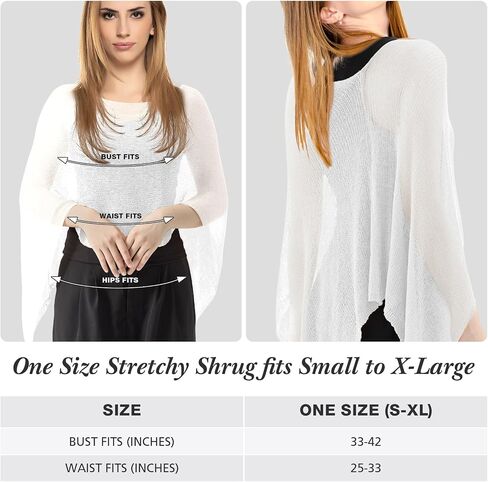 1 Pcs Women Sheer Poncho Shrug Summer Sheer Blouse Top Lightweight Poncho Sheer Bolero for Formal Evening Dress in Saudi Arabia