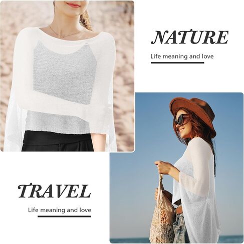 1 Pcs Women Sheer Poncho Shrug Summer Sheer Blouse Top Lightweight Poncho Sheer Bolero for Formal Evening Dress in Saudi Arabia