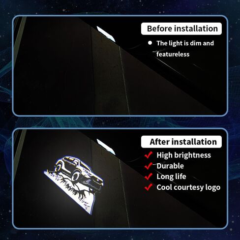 2 PCS LED Car Door Logo Lights Compatible for Highlander XU70 2020-present Courtesy Projector Laser Welcome Light Puddle Lamp Easy Installation Car Accessories (Water) in Saudi Arabia