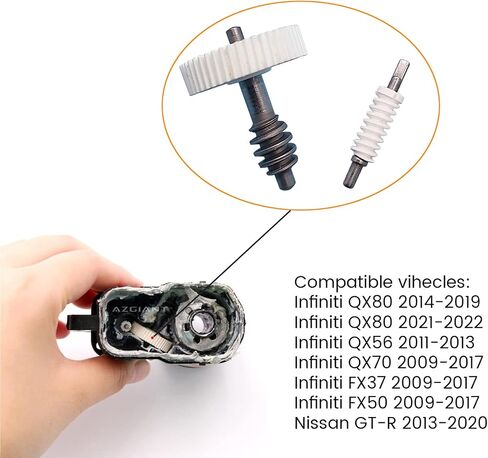 معدات مشغل المرآة القابلة للطي ، مجموعات تروس إصلاح المرآة ، ل infiniti QX80 Z62 2014-2016 ، QX56 MK3 2011-2015 ، Q50 2014-2022 و NISSAN X-Trail T31 2008-2013 in Kuwait