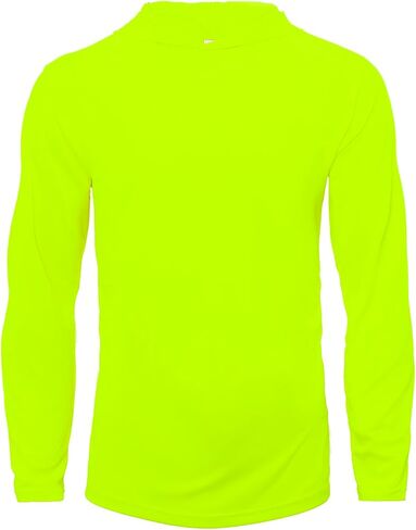 Men UPF 50+ Sun Protection Hoodie Long Sleeve T Shirts Pack Quick Dry Shirt for Athletic Running Activewear Workout in Saudi Arabia