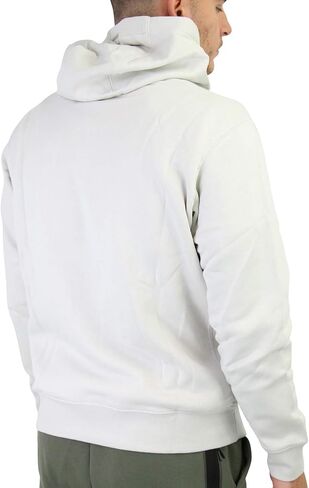 Nike Pull Over Hoodie, Dark Grey Heather/Mattelic Silver/White, Large in Saudi Arabia