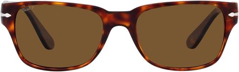 Persol PO3288S Rectangle Sunglasses, TRASPARENT Taupe Grey/Polar Black, 55mm in Kuwait
