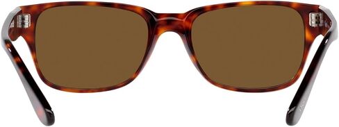 Persol PO3288S Rectangle Sunglasses, TRASPARENT Taupe Grey/Polar Black, 55mm in Kuwait