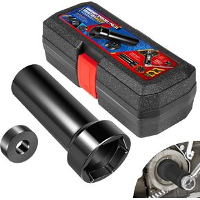 2-1/4" Mainshaft Pulley Wrench Sprocket Socket Lock Nut with Case Fit for Harley Davidson Twin Cams, Dyna, Electra Glide, Heritage Softail