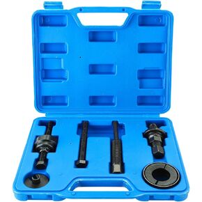 Power Steering Pump Pulley Removal Tool, Power Steering Pulley Puller Installer Tool Set, Pump Pulley Puller Remover and Installer Tools Compatible with Ford (Blue)