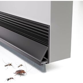 2Pack,SilentGuard Pro: Instant Door Seal with Brush Tech - Slash Noise 70% & Energy Bills in 3 Minutes! (39.37"x1.96")