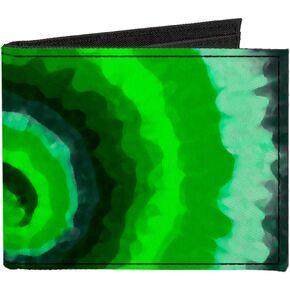 Buckle-Down Men's Standard Canvas Bifold Wallet Tie Dye, 4.0" x 3.5"