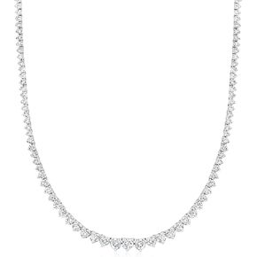 Ross-Simons 5.00 ct. t.w. Graduated Lab-Grown Diamond Tennis Necklace in 14kt White Gold