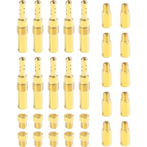 30PCS Carburetor Main Jet Kit,20PCS Main Jets and 10PCS Slow Pilot Jet Kit,Car Accessories Carburetor Jets,Carburetor Jet Kit,Brass Carburetor Main Jet Slow Pilot Jet Kit for ATV Kart