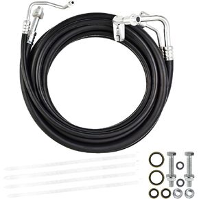 Mupera Rear AC Line Set - YTE33439 Rear/Auxiliary Air Conditioning Lines Hose Compatible with 2007-2014 Chevy Yukon & Escalade Short Wheelbase SUV