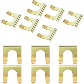 12 PCS Brake Line Clip, U-shaped Metal Anti-rust Hose Bracket Retainer Kit, Oil Pipe Gear Cable and Handbrake Cable Fixing Clip, for Most Car Motorcycle Repair Accessories (Multicolored)