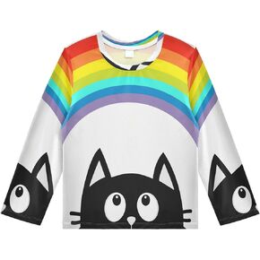 Boys Rash Guard Long Sleeve UPF 50+ Sun Protection Boys Swim Shirt Quick Dry Shirt for 3-12 Years