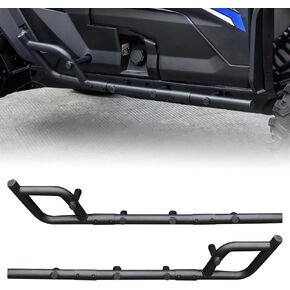 Nerf Bars Rock Sliders for Kawasaki Teryx KRX 1000 20-25, Steel Side Steps Low Profile Tree Kickers Combined Side Bumper for Kawasaki Teryx KRX 1000 2020-2025 Accessories (2 Seater)