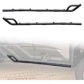 Nerf Bars Rock Sliders for Kawasaki Teryx KRX4 1000 23-25, Steel Side Steps Low Profile Tree Kickers Combined Side Bumper for Kawasaki Teryx KRX 4 1000 2023-2025 Accessories (4 Seater)