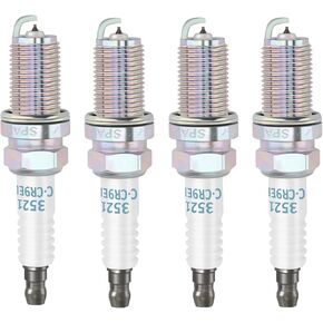 CR9EIX 3521 Spark Plugs Compatible with Polaris Ranger 900 XP RZR 570, for Yamaha FZ6R FX10, for Husqvarna TC250 TXC250, for Kawasaki ZX600 ZR550 Zephyr Replace for CR7E CR8E 6263 CR9E