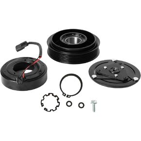 AC Compressor Clutch Kit, Fit for Altima 2.5L L4 2007 2008 2009 2010 2011 2012, A/C Compressor Clutch Assembly Repair Kit Replace for 92600ZX50A 92600JA00A