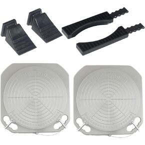 Wheel Aligner System Turnplates Turntables Radius Plates with Scale 4 Ton Load Capacity for Alignment Scissor Lift 4-Post Lift