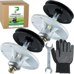 2 حزمة مجزأة مسبقًا 1001046 مجموعة مغزل مع 494199MA Pulley Pulley يحل محل Murray 492574MA المغزل ، 092574 ، 94129MA ، 094199MA ، 494199 ، 94199MA لموراي 42 بوصة Tractors Tractors