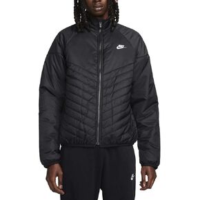 Nike Men's Sportswear Windrunner Therma-FIT Midweight Puffer Jacket (US, Alpha, Large, Regular, Regular, Black)