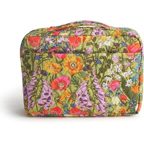 Vera Bradley Premium Cotton Lay Flat Travel Organizer ، Meadow Bouquet