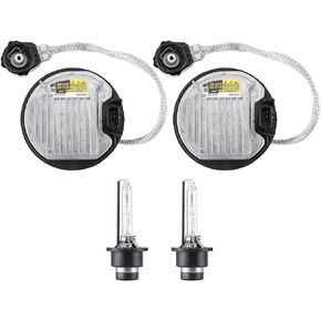 2PCS Xenon Ballast & DS4 Bulb Kit Compatible for Lexus GS LX RX 350 450h 570 for Toyota Avalon Camry Sienna Venza Replaces 8110775020 85967-45010 81107-75020 81107-60F10