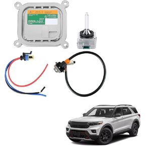وحدة التحكم في المصباح HID HID HID مع IGNITER & D3S لمبة متوافقة مع Flex Explorer 10-19 Mustang 8A5Z-13C170-A DL3Z-13C170-A 7L7Z-13N021-A وحدة التحكم في المصباح الأمامي.