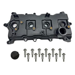 Engine Valve Cover with Gasket, Oil Cap & Bolt Compatible with Nissan Altima (Hybrid) 2007-2013, Sentra SE-R 2007-2012, Rogue 2008-2013 L4 2.5L, Replaces 13264-JA00A 13270-JA00A