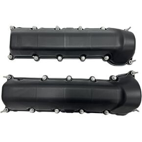 غطاء صمام الجانب الأيسر والأيمن مع Gaskte والبراغي المتوافقة مع 2001-2007 دودج رام 1500 Durango Dakot ، Chrysler Aspen ، Jeep Commander Grand Cherokee 4.7L ، استبدل# 53021828AA 53021829AD