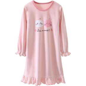 Girls Christmas Halloween Dress，Flannel Winter Long Sleeve Dresses 3-12Years