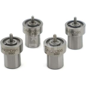 Bds DN0PD95 Stainless Steel Diesel Engine Fuel Injector Nozzle, 95mm Inlet, 9.5mm Outlet, Solenoid Valve, 4 Pack
