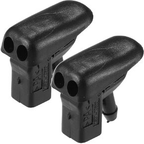 ACROPIX Windshield Wiper Washer Nozzle Spray Jet Fit for Jaguar x Type - Pack of 2 Black