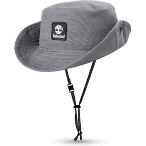 Timberland Floppy Kids Bucket Hat Boys Ages 7-14 ، مقاس واحد ، قبعة شمس قابلة للتعبئة ، سلك الذقن القابل للتعديل ، الوزن الخفيف والتنفس